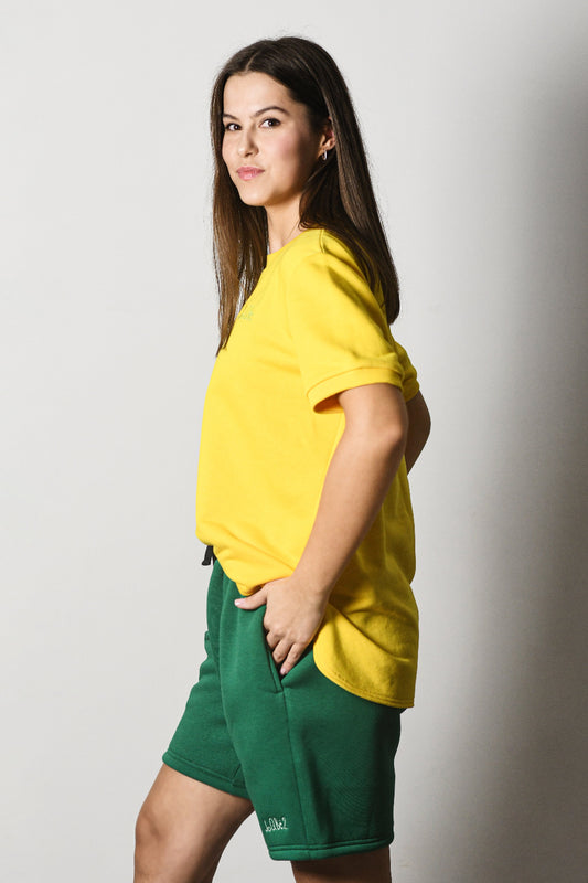 Stress-free yellow T-shirt